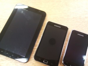 Galaxy Family サイズ比較